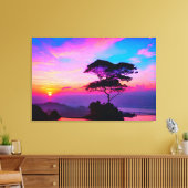 息をのむようなサンセットランドスケープキャンバスプリント キャンバスプリント (インサイチュ (リビング))