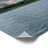 息をのむようなシカゴスカイライン写真 ポスター (角)