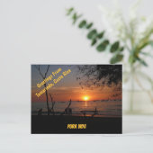 息をのむようなタマリンド・サンセット ポストカード (スタンド正面)