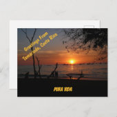 息をのむようなタマリンド・サンセット ポストカード (正面/裏面)