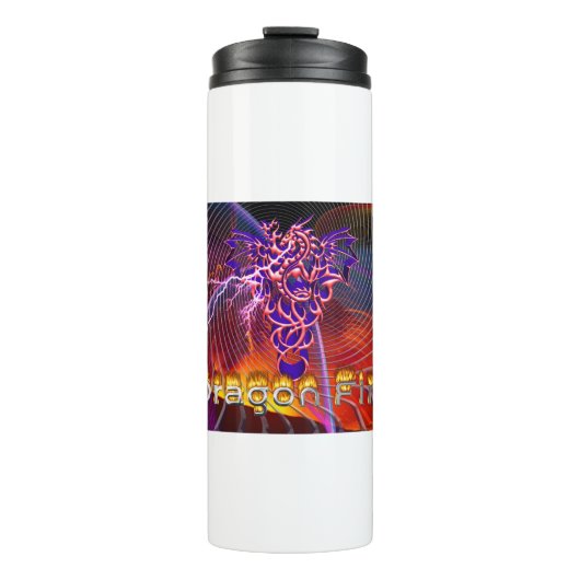 息をのむようなドラゴンファイアデザイン タンブラー (正面)