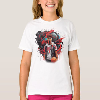 息をのむようなバスケットボールの腕前 Tシャツ