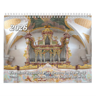 息をのむようなパイプオルガン2026 – オルガンカレンダー カレンダー
