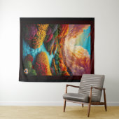 息をのむようなファンタジー風景AIアート – Xzendor7 タペストリー (インサイチュ(横))