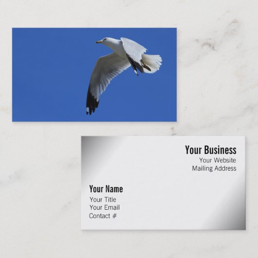 息をのむようなリングや輪でハシバメが飛んでいる 名刺 (正面/裏面)