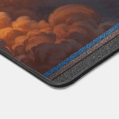 息をのむようなレトロな核融合ロケットの発射 デスクマット (コーナー)