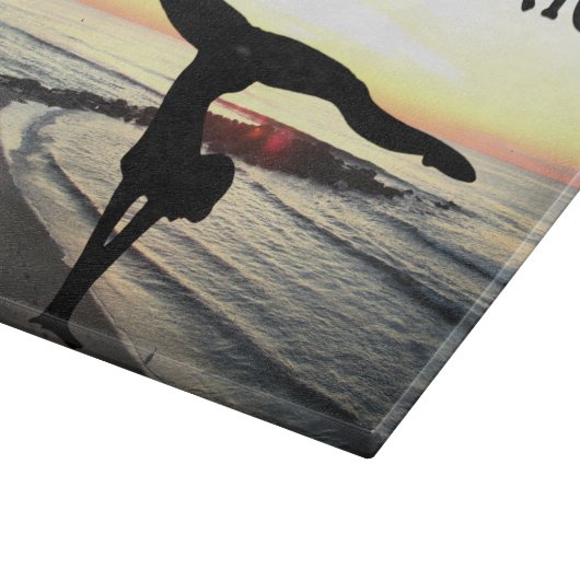 息をのむような体操デザイン カッティングボード (角)