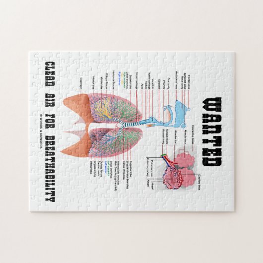 息をのむような呼吸のユーモアのための清浄な空気を求めた ジグソーパズル (横)