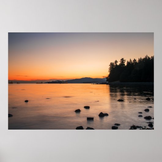 息をのむような夕日 ポスター (正面)