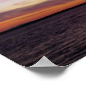 息をのむような夕日 ポスター (角)