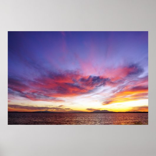 息をのむような夕日 ポスター (正面)