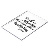 息をのむような景色を望む冒険白黒 ノートブック (左側)