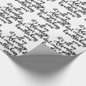 息をのむような景色を望む冒険白黒 ラッピングペーパー (角)