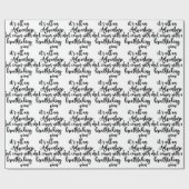 息をのむような景色を望む冒険白黒 ラッピングペーパー (フラット)