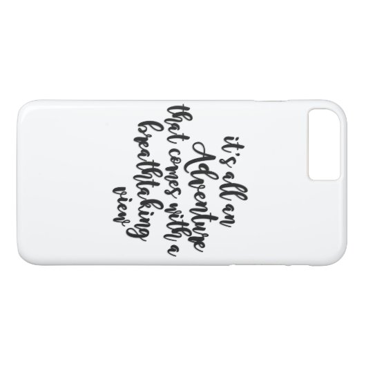 息をのむような景色を望む冒険白黒 Case-Mate iPhoneケース (裏面(横))