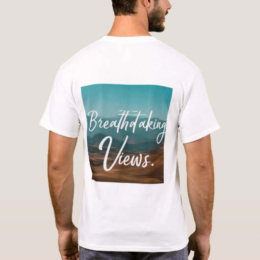 息をのむような景色 Tシャツ (裏面)