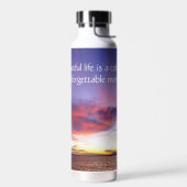 息をのむような海のカスタム夕日 ウォーターボトル (左面)