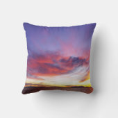 息をのむような海の夕日 クッション (裏面)