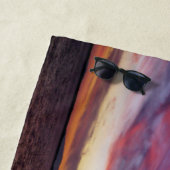 息をのむような海の夕日 ビーチタオル (インサイチュ)