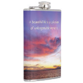 息をのむような海の夕日 フラスク (右)