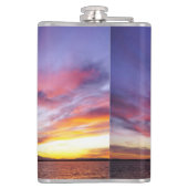 息をのむような海の夕日 フラスク (裏面)