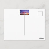 息をのむような海の夕日 ポストカード (裏面)