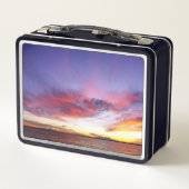 息をのむような海の夕日 メタルランチボックス (裏面)