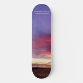 息をのむような海の夕日、写真 スケートボード (正面)