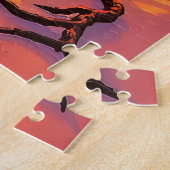 息をのむような熱帯の夕日 ジグソーパズル (側面)