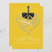 息をのむような結婚式招待状 招待状 (正面/裏面)