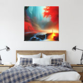 息をのむような美しい キャンバスプリント (インサイチュ (寝室))