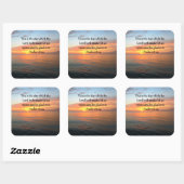 息をのむような詩編118:24日の出写真 スクエアシール (シート)