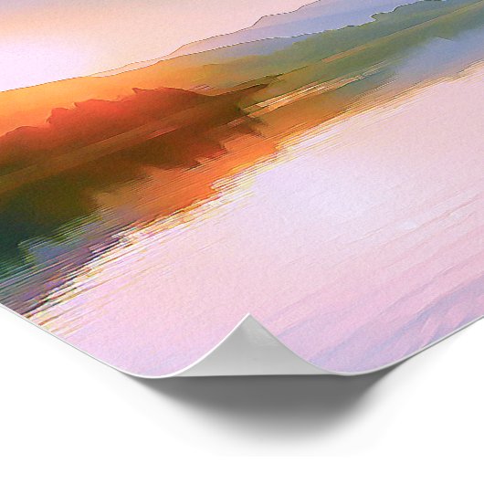 息をのむような風景のアートワーク |ポスター ポスター (角)