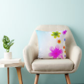 息をのむような「花」のカラフル美しい クッション (椅子)