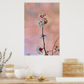 息をのむよう日本のなアプリコットの花 ポスター (キッチン)