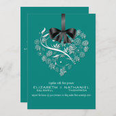 息をのむ結婚式招待状 招待状 (正面/裏面)