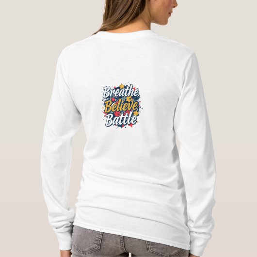 息を信じよう Tシャツ (裏面)