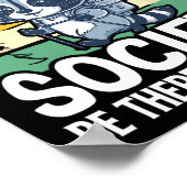 息を切らしてハイキング社会がすぐそこにいる ポスター (角)