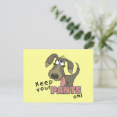 息を切らすドッホ保ンパンツ ポストカード (スタンド正面)