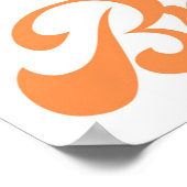 息を吐き出すタイポグラフィ| のリラックス心遣い ポスター (角)