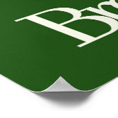 息を吐き出すタイポグラフィ| リラックスの ポスター (角)