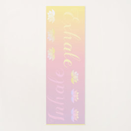 息を吐き出すフェード ヨガマット