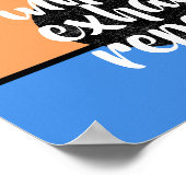 息を吐き出す繰り返しやる気を起こさせる引用文 ポスター (角)