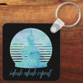 息を吐き出す繰り返し青 キーホルダー (裏面)