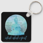 息を吐き出す繰り返し青 キーホルダー (裏面)