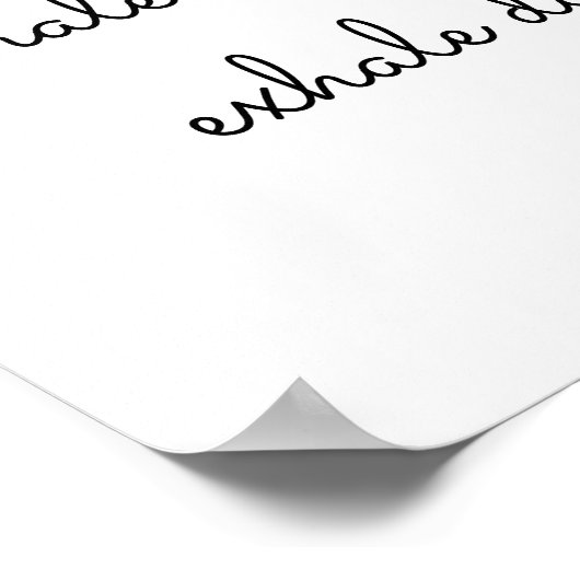 息を吐き出す ポスター (角)