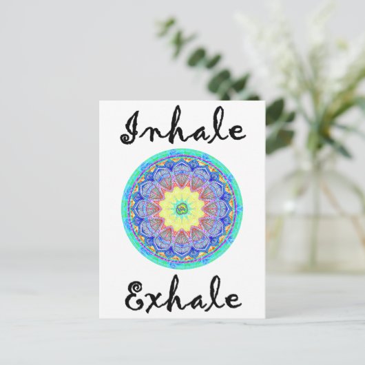 息を吐き出す ポストカード (スタンド正面)