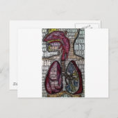 息を吐き出す ポストカード (正面/裏面)