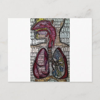 息を吐き出す ポストカード