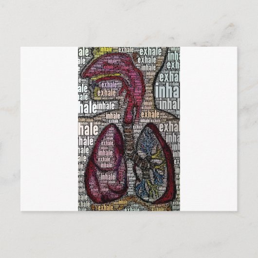 息を吐き出す ポストカード (正面)